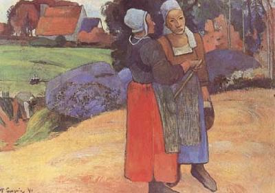 Paul Gauguin Breton Peasants (mk09) oil painting image